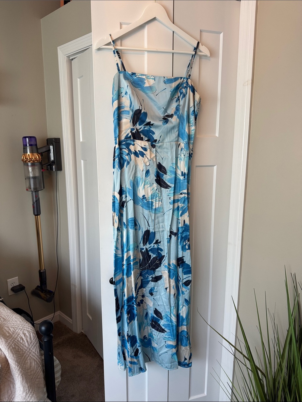 Abercrombie & Fitch Light Blue Floral Maxi Dress